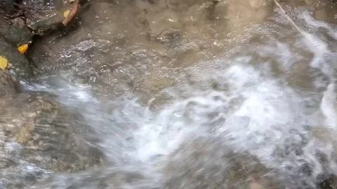 Clear Water Stream Over Rocks Stock Footage 333051361