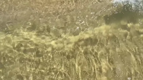 Clear water surface at beach Stock Footage 315287369