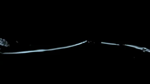 Clear water surface on a black blue ripple Stock Footage 82698680