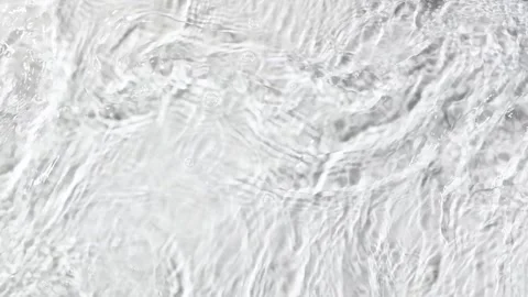 Clear Water Surface with Waves and Caustic Reflections Stock Footage 345130428