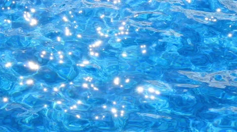 Clear water in the swimming pool Stock Footage