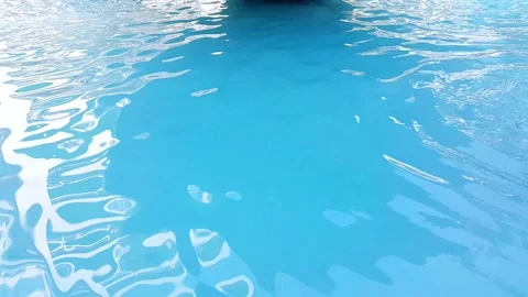 Clear wavy water in the pond Stock Footage 226969386