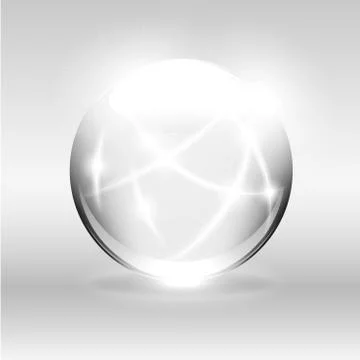 Clear White Globe Stock Illustration