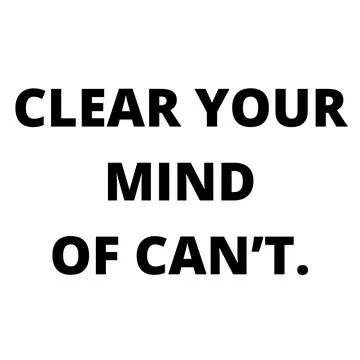 CLEAR YOUR MIND OF CANT. 스톡 일러스트