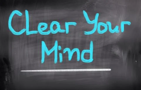 Clear Your Mind Concept Stock Illustration