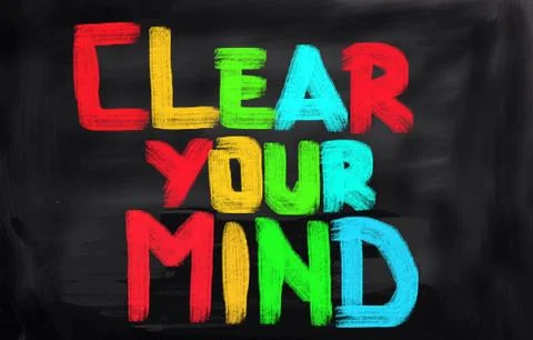Clear Your Mind Concept Ilustração Stock