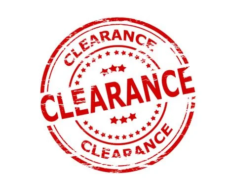 Clearance Illustrazione stock