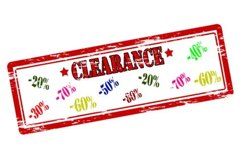 Clearance Stock Illustration