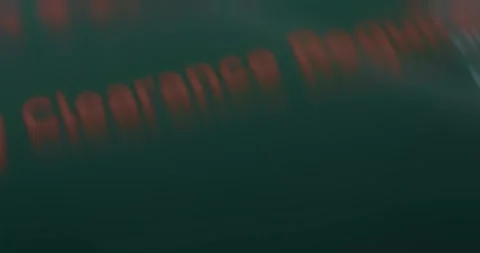 Clearance Required lettering, hacking attempt 스톡 동영상 310805885