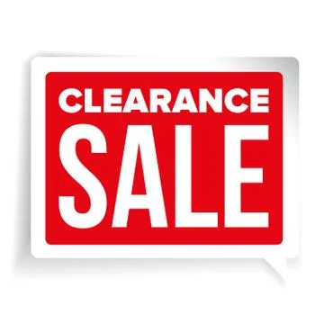 Clearance Sale patch speech bubble Stock Illustration