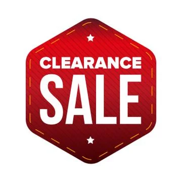 Clearance Sale patch vector Stock Illustration