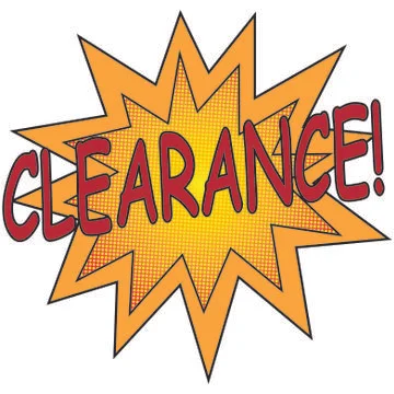 Clearance Starburst Stock Illustration