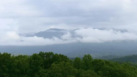 Clearing Clouds in The Smoky Mountains 1 Stock Footage 102868313