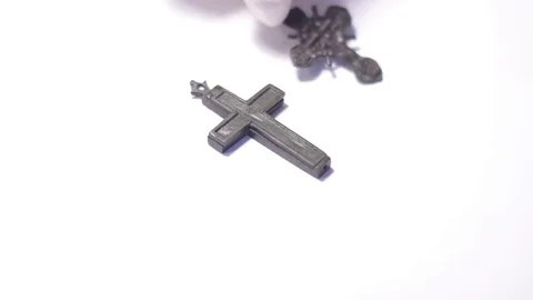 Clearing Old Crosses Stock Footage 70519286