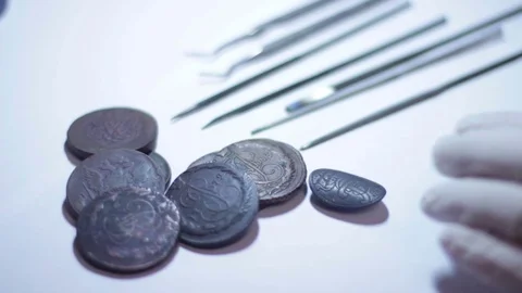 Clearing Old Finds Video stock 70519576