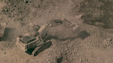 Clearing rubble Stock Footage 60087308