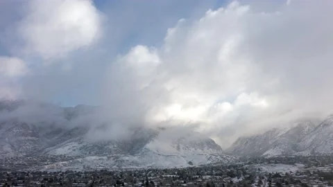 Clearing Storm in the Rocky's 8K Video stock 169654597