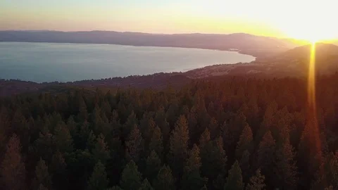 Clearlake California Aerial Stock Footage
