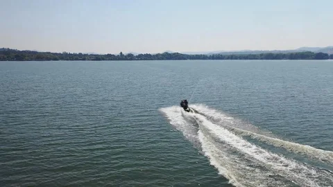 Clearlake Jet Ski Stock Footage 94885152