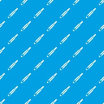 Clearomizer pattern seamless blue Stock Illustration