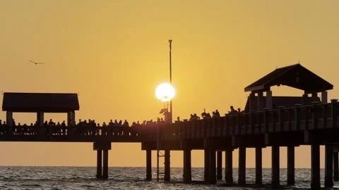 Clearwater Beach Florida- Sunset Stock Footage 275206448