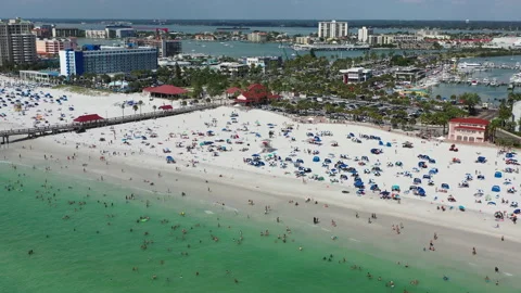 Clearwater Swimmers 2 Stock Footage 138084379