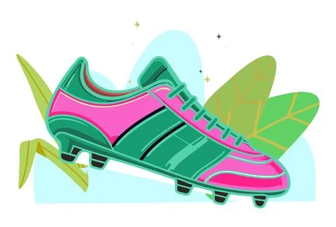 Cleats Concept Illustration Stock Illustration