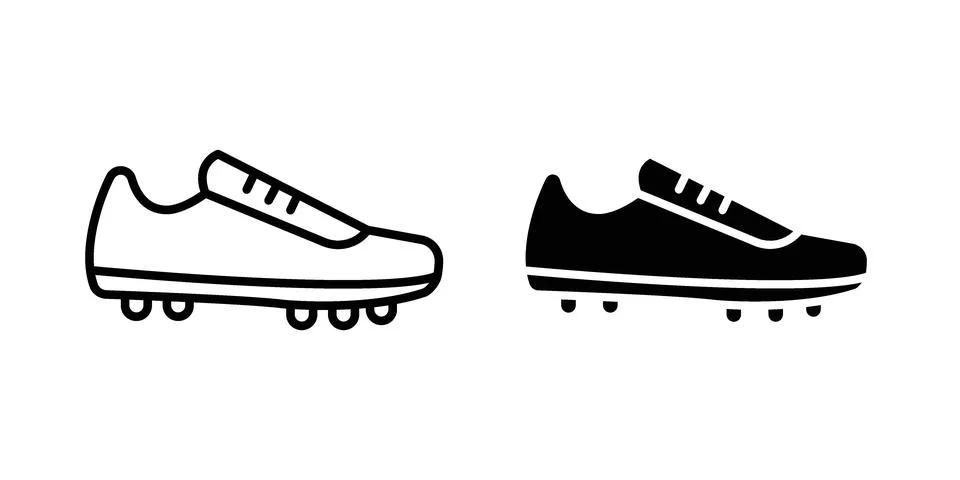 Cleats icon design. Simple Vector illustrations.. Illustrazione stock