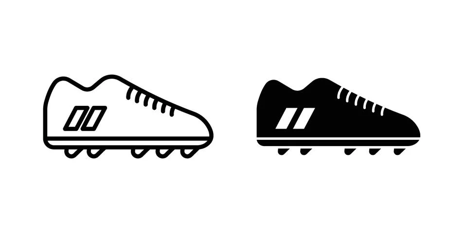 Cleats icon set. Vector EPS 10 Stock Illustration