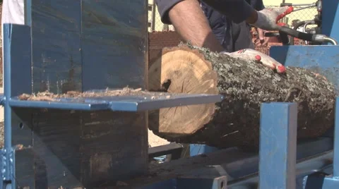 Cleaving wood 库存影片 49785948