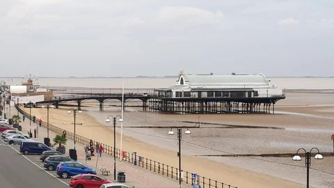 Cleethorpes pier 库存影片 79919972