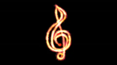 Clef On Fire with Alpha Video stock 539098