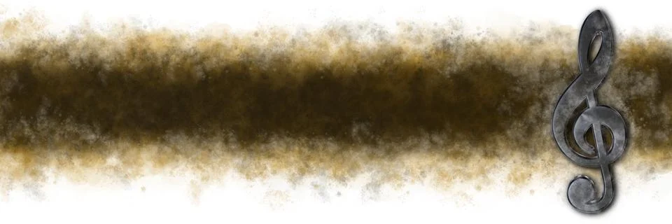 Clef on grunge background - 3d rendering イラスト素材