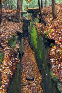 Cleft in the Rock Stock Photos
