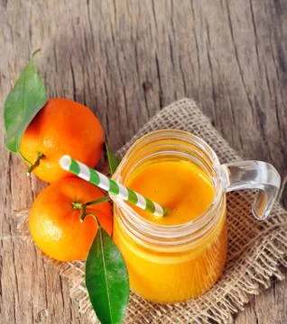 Clementine juice Stock Photos