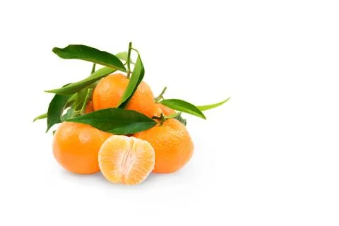 Clementine on white background Foto stock