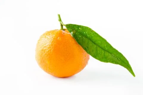 Clementine on white background Stock Photos