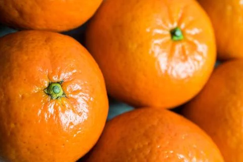 Clementines close up Stock Photos