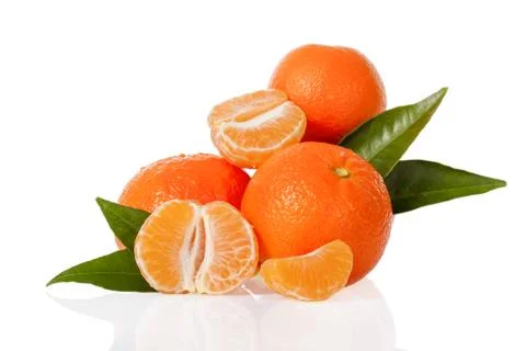 Clementines isolated Stock Photos