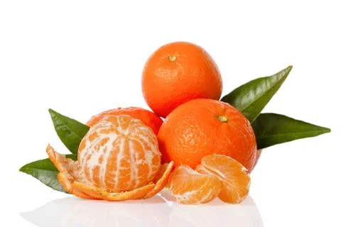 Clementines isolated Stock Photos