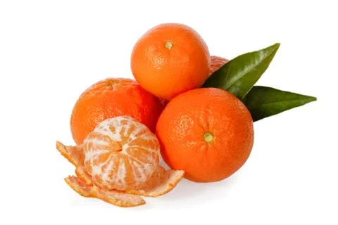 Clementines isolated Stock Photos