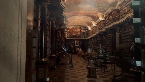 Clementinum Baroque Library 5 (Editorial) Video stock 319388563