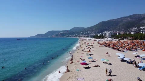 Cleopatra Beach in Alanya Video stock 220519335