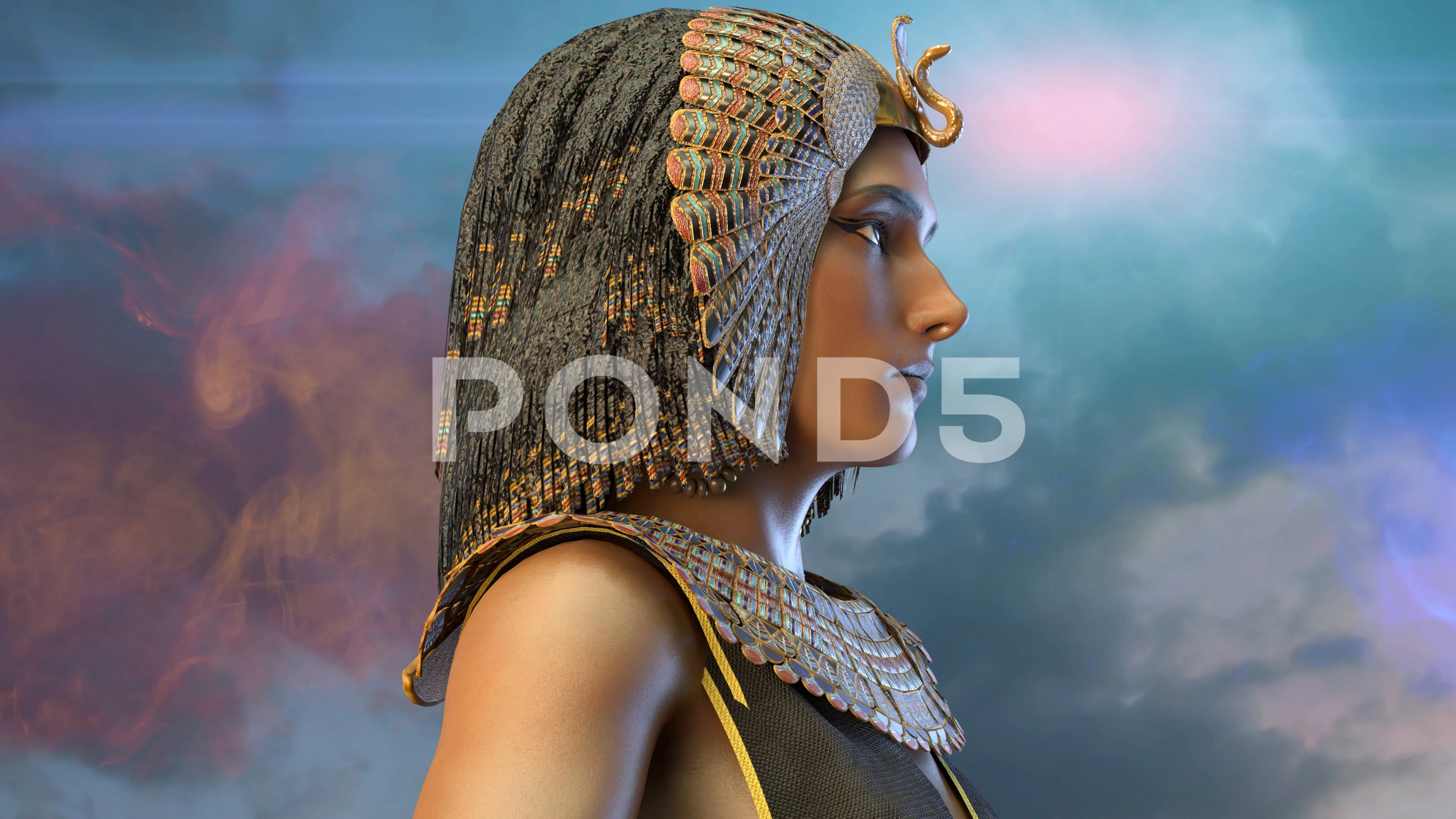 Cleopatra Egyptian Queen VII century of ... | Stock Video | Pond5