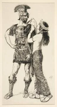 Cleopatra: Sooth, la, Ill Help: Thus it must be - Act IV, Scene IV, Anto. Stock Photos