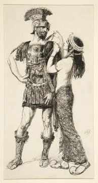 Cleopatra: Sooth, la, Ill Help: Thus it must be - Act IV, Scene IV, Antony .. Stock Photos