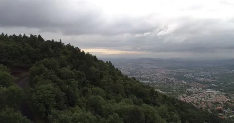 Clermont-Ferrand drone view Stock Footage 131512428