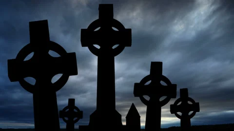 Cletic crosses timelapse Stock Footage 39027237