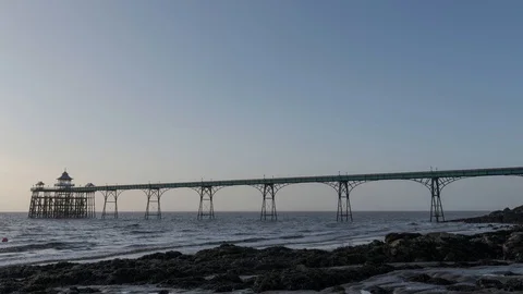 Clevedon pier Stock Footage 89623182