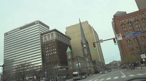 Clevelan Ohio Cathedral Stock Footage 33236306